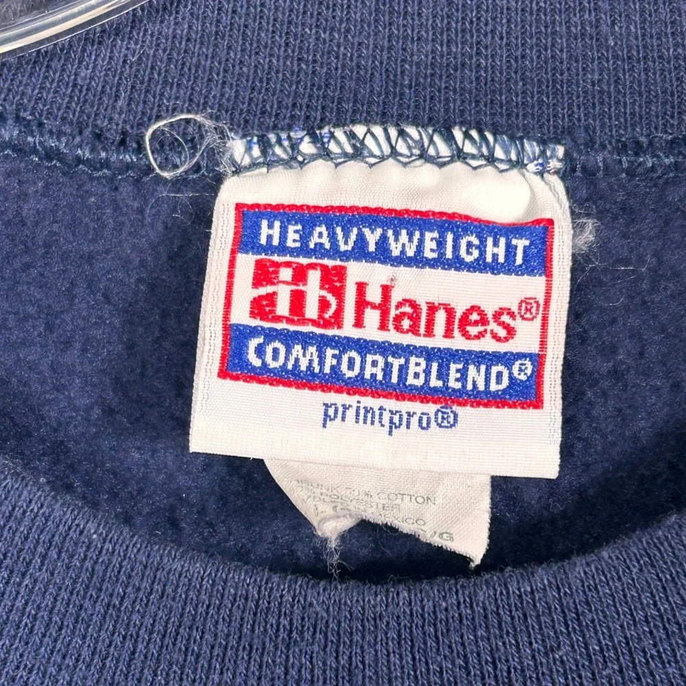 Vintage Hanes Cal Berkeley Sweatshirt Mens Large Navy Blue Collegiate Crewneck